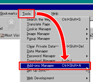 How to show Add-ons manager